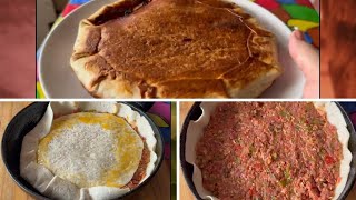 COMO HACER PASTEL del ORIENTE MEDIO con CARNE  En el SARTEN con SOLO 2 TORTILLAS DE TRIGO [upl. by Aihtniroc573]