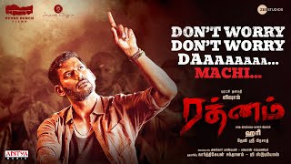 Don’t Worry Da Machi Lyrical Video Tamil   Rathnam  Vishal  Hari  Devi Sri Prasad  Viveka [upl. by Handy]