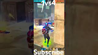 Impossible 🎯  freefire 1vs4 attitude clutch opgameplay alexa viral shorts shortsfeed [upl. by Darbie651]