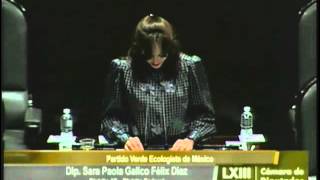 Dip Paola Félix Díaz PVEM  Ley de los Derechos de las Personas Adultas Mayores [upl. by Kacey]