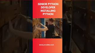 Senior Python developer installing python shorts coding [upl. by Natalina]