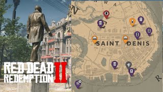 Objetos ocultos en SAINT DENIS Red Dead Redemption 2 [upl. by Berkie]