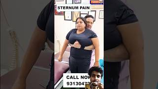 Sternum pain😱 motivation beauty chiropractic physiotherapy doctor mumbai chiropractor [upl. by Bail]