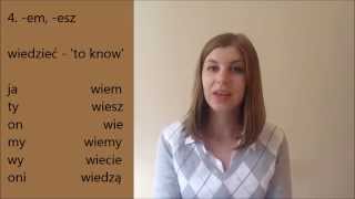 Polish for beginners Lesson 4 Verbs and conjugation introduction [upl. by Nigem]