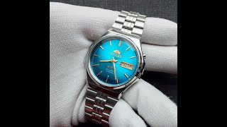 Watch Orient vintage 3 stars automatic 46943 blue dial [upl. by Gregory735]