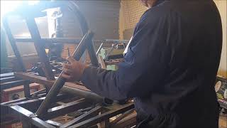 Ford GT40 replica chassis constructionfabrication Part 8 [upl. by Matrona]