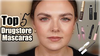 Top 5 Drugstore Mascaras amp How I Got LongerLooking Fuller Lashes [upl. by Cyd]