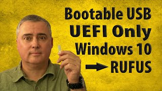 Make UEFI Bootable USB Windows 10 Rufus Method  UEFI Only Boot [upl. by Larisa]