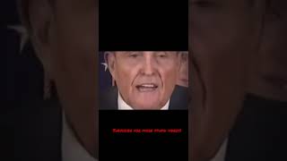 Rudy Giuliani at MaraLago on New Years Eve Drowned out by music hair die and shame [upl. by Clarisa]