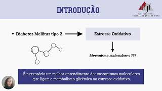 UFJFSEMIC 2024  Estresse oxidativo na instalação da resistência à insulina em células [upl. by Aelanej]