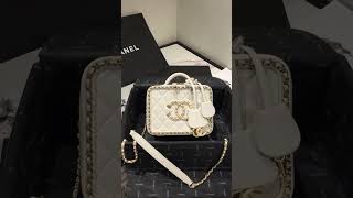 sale Chanel vanity case white handbag [upl. by Bary878]