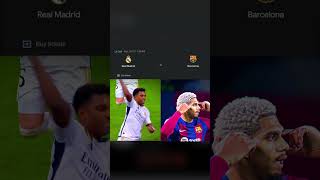 very coming soon barcelona vs real madrid match football shortsfeed [upl. by Nauqit]