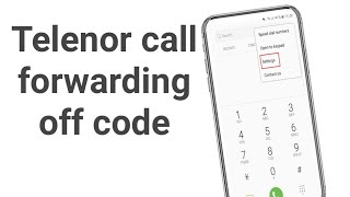 Telenor Call Forwarding Off Code  Telenor Call Forwarding Off Code Problem [upl. by Franciskus234]