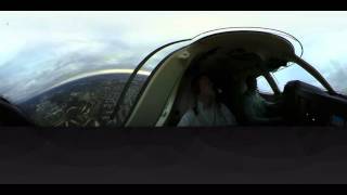 Premier 1A Takeoff and Climb out with 360Fly camera [upl. by Socram722]