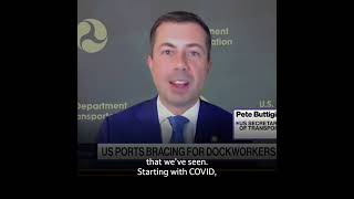 Buttigieg Addresses Supply Chain Issues Amid Current Dockworker Strike [upl. by Mercedes]