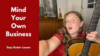 quotMind Your Own Businessquot  Hank Williams Song  Acoustic Country Guitar Tutorial [upl. by Newman53]