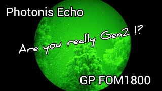 Photonis Echo Green Phosphor FOM1800 PVS15 Test [upl. by Emirej]