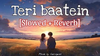 Teri baatein  Slowed  Reverb  New song  feelingwelltl4yb  lofi slowedreverb [upl. by Orfield]