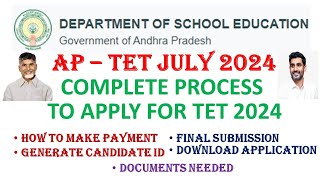 How to apply for AP TET 2024 [upl. by Zeralda280]