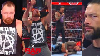 Dean Ambrose returns🔥 cm punk attack Roman Confirm  Jey Vs Damien  Raw Highlights 23 Oct 2023 [upl. by Ausoj607]