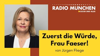 Zuerst die Würde Frau Faeser Von Jürgen Fliege [upl. by Powe319]