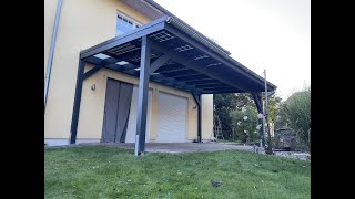 14 Solar Terrassendach bauen [upl. by Armallas]