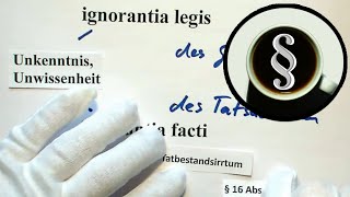 Latein im Recht ignorantia legis  ignorantia facti [upl. by Aielam761]