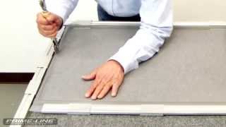 HowTo Rescreening an aluminum window screen [upl. by Aioj]