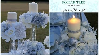 DIY Dollar Tree Wedding Centerpiece for 10  DIY Dollar Tree Decor  DIY Tutorial [upl. by Aiuqal]