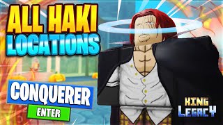 Roblox King Legacy  Every Haki Location amp How to Use them Armament Observation Conquerors [upl. by Aikemat343]