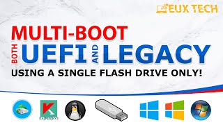 How To Make UEFI and Legacy MultiBoot Flash Drive [upl. by Nauqel]