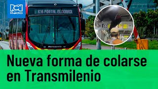 En video quedó registrado la nueva forma de colarse en Transmilenio [upl. by Ciryl]