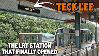 The Station That FINALLY OPENED  Teck Lee LRT Station SBST [upl. by Simone]