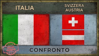 ITALIA vs SVIZZERA AUSTRIA  Confronto Militare 2018 [upl. by Orlanta]