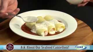 RESTAURANT SHOW  Orobellos Seafood Cannelloni  10162014  Only on WHHITV [upl. by Faro440]