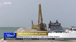 Chinese enterprises construct Lagos Lekki Deep Water Seaport [upl. by Nawek665]