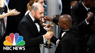 ‘La La Land Over ‘Moonlight’ Memes Reactions To Hollywood’s Oscar MixUp  NBC News [upl. by Hannover]