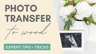 Transfer a Favorite Photo on Wood with Mod Podge [upl. by Golter63]