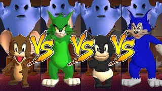 Tom and Jerry in War of the Whiskers Tom Vs Jerry Vs Nibbles Vs Butch Master Difficulty [upl. by Moitoso]