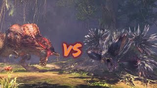 Monster Hunter World Iceborne Ruiner Nergigante VS Savage Deviljho Turf War [upl. by Atsirk]