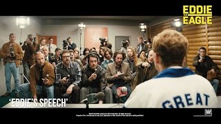 Eddie The Eagle Eddies Speech Movie Clip in HD 1080p [upl. by Adama]