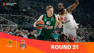 Panathinaikos AKTOR AthensAS Monaco  Round 21 Highlights  202324 Turkish Airlines EuroLeague [upl. by Atniuq]