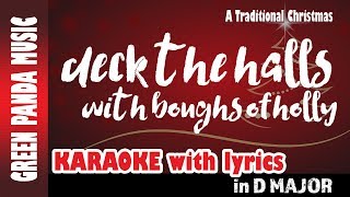 Deck the Halls with boughs of holly  Christmas Carols Karaoke with lyrics  Traditional Christmas [upl. by Borchert593]