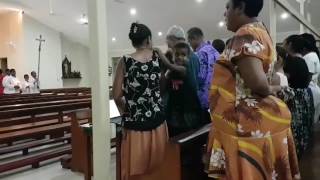 Fiji Catholic Mass Final Song Maria [upl. by Novelc]