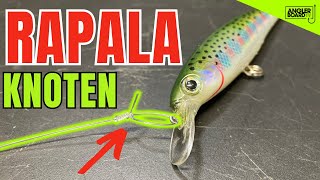 Rapala Knoten So bindest Du Ihn Angelknoten für Kunstköder  how to tie rapala loop knot tutorial [upl. by Nnayrb719]