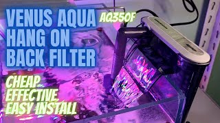 BEST HANG ON BACK FILTER  VENUS AQUA HOB SHRIMP TANK UNBOXING  REVIEW [upl. by Yzeerb]