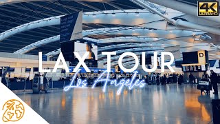 LAX Airport Tour Los Angeles Airport California 4k From CheckIn to Takeoff [upl. by Olonam281]