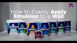 How To Get a Smooth Finish With Emulsion Paint  Armstead [upl. by Bixler312]