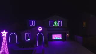 Light of Christmas  2024 Christmas Light show Drone POV [upl. by Layton]