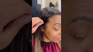 Braidless Sew In On High Density Hair [upl. by Odlanor]